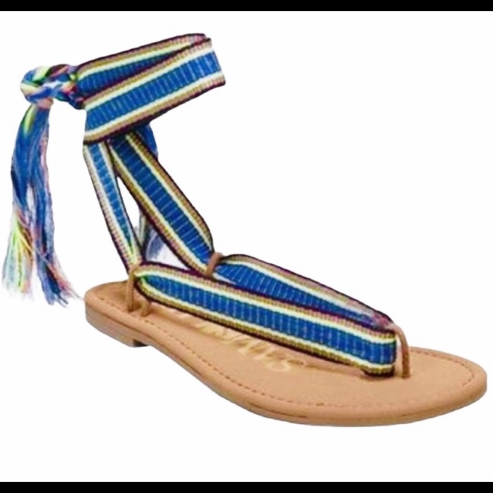 Ladies Sam &  Libby Blossom boho braided wrap sandals